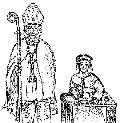 Agricola piispankanslian kirjurina.