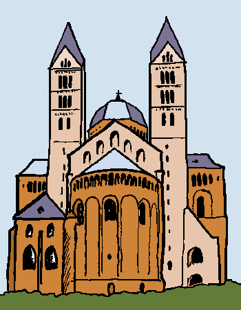 Speyerin katedraali - upea romaaninen kirkko